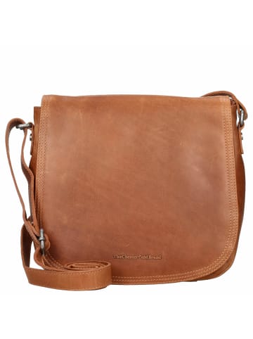 The Chesterfield Brand Everglades - Umhängetasche 26 cm (black) in cognac