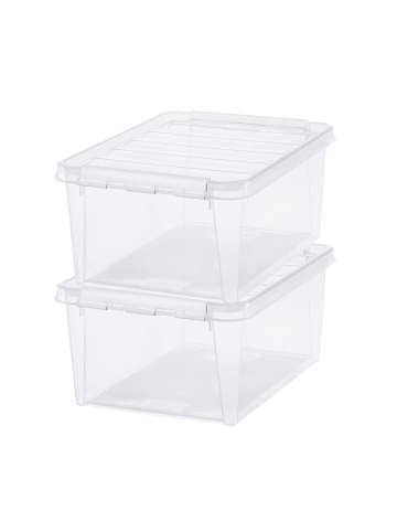 SmartStore 2er-Set Aufbewahrungsbox Classic Transparent 14L