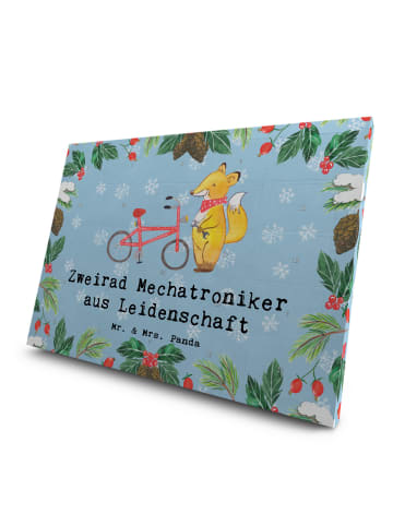 Mr. & Mrs. Panda Tee Adventskalender Zweirad Mechatroniker Leide... in Eisblau