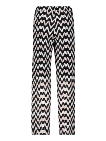 BETTY & CO Schlupfhose mit Struktur in Schwarz/Braun