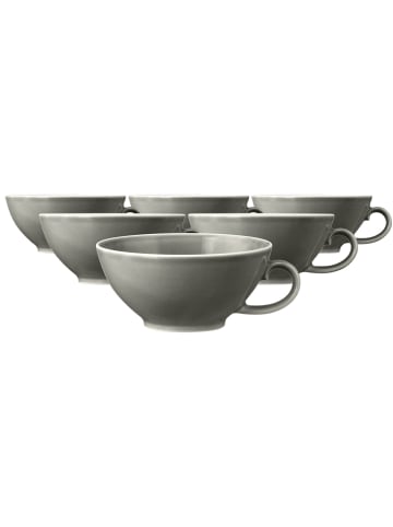 Seltmann Weiden 6er Set Teetassen Beat Color Glaze in 140 ml in Perlgrau