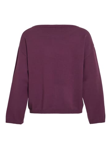 Vila Strickpullover in Burgundy