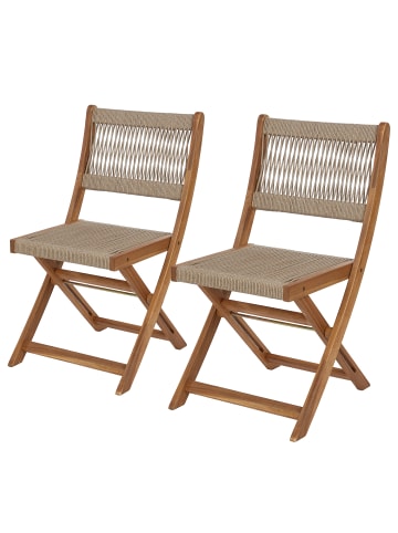 Butlers Klappstuhl BOHO GARDEN 2er-Set in Braun