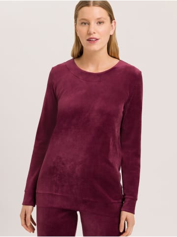 Hanro Sweatshirt Favourites in ruby wine