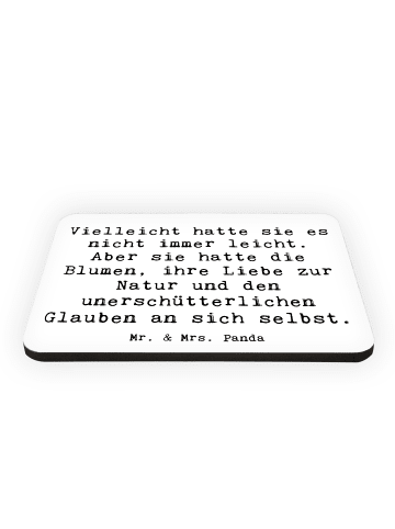 Mr. & Mrs. Panda Kühlschrankmagnet Spruch Hoffnung und Liebe mit... in Weiß