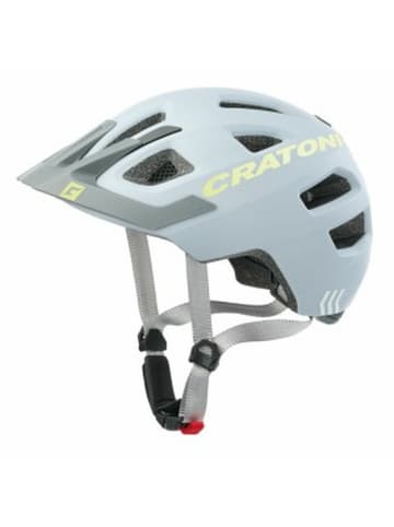 Cratoni Kinder-Fahrradhelm Maxster Pro in grau/neongelb matt