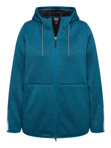 Ulla Popken Sweatjacke in dunkles petrol