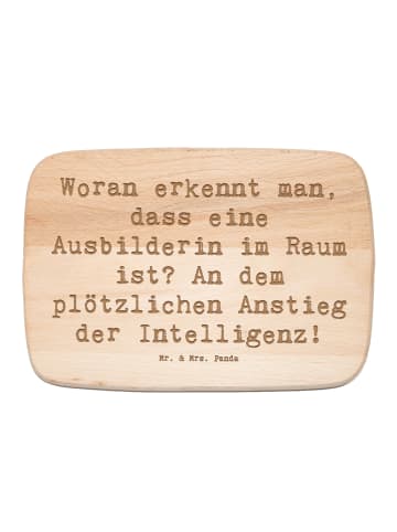 Mr. & Mrs. Panda Holz Schneidebrett Spruch Ausbilderin Intellige... in Transparent