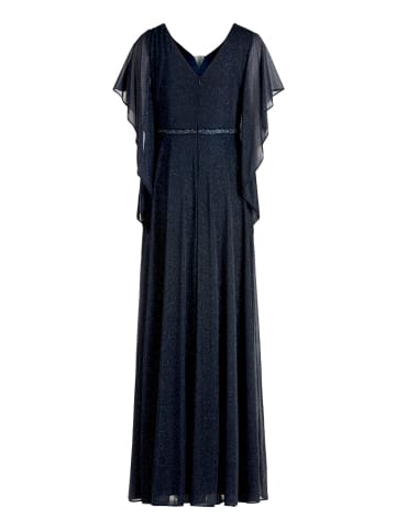 Vera Mont Abendkleid im Glitzer-Look in Dunkelblau/Grau