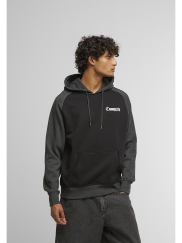 Mister Tee Mister Tee Compton Wording EMB Raglan Hoody in blk/cha
