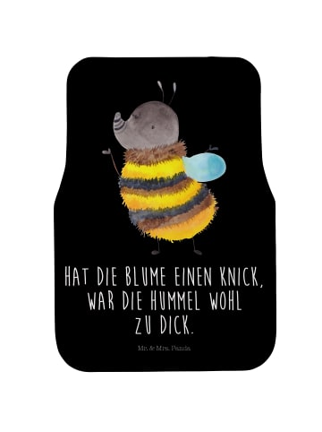 Mr. & Mrs. Panda Autoteppich Hummel flauschig mit Spruch in Schwarz