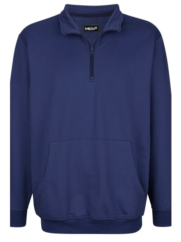 Men Plus Sweatshirt in dunkelblau