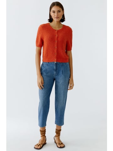 Oui Strickjacke in burnt tangarine
