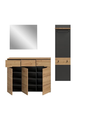 ebuy24 Garderobenmöbel Canu Eiche 180 x 37 cm