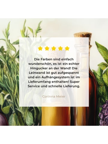 MuchoWow Leinwand bilder Kräutertisch (BxH)