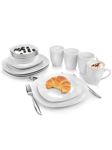 Sänger 16-tlg. Tafelservice Bilgola in Wei