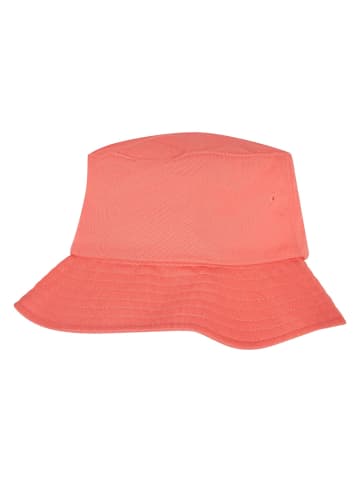  Flexfit  Flexfit Unisex Flexfit Cotton Twill Bucket Hat in spicedcoral