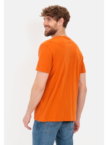 Camel Active Jersey T-Shirt aus zertifiziertem Organic Cotton in Orange