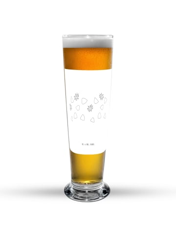 Mr. & Mrs. Panda Weizenbierglas Marienkäfer Design ohne Spruch in Weiß