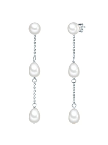 Valero Pearls Ohrringe aus Sterling Silber mit Süßwasser-Zuchtperle in silber