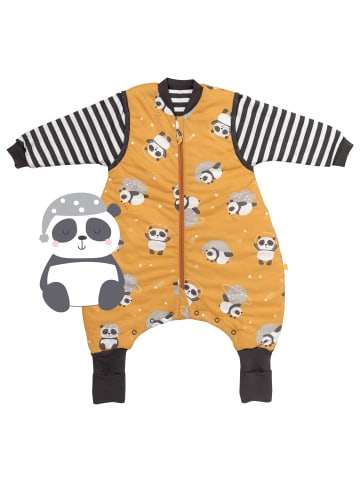 Schlummersack Schlafsack mit Füßen und umklappbaren Bündchen, 2.5 TOG in Gold