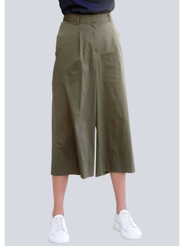 Alba Moda Culotte Hose mit weitem Beinverlauf in khaki