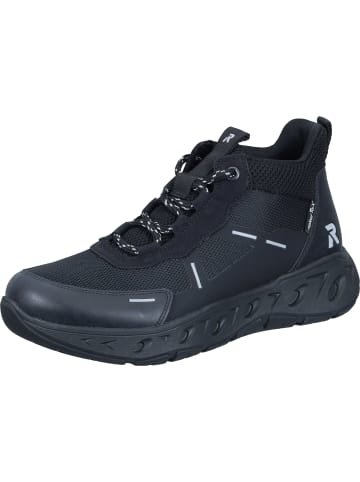 rieker Schnürstiefeletten in schwarz/schwarz/schwarz