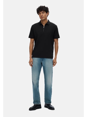 SELECTED HOMME Poloshirt 'Fave' in schwarz