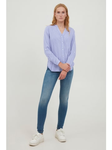 b.young Langarmbluse BYFABIANNE STRIPE SHIRT - 20807499 20807499 Damenbluse Lamgarm in Blau