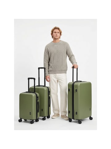 Redolz Essentials 09 3-SET 4 Rollen Kofferset 3-teilig in olive