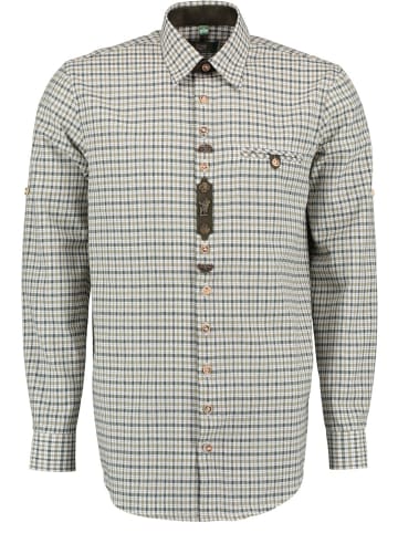 OS-Trachten Trachtenhemd Ewamie in trachtengrün