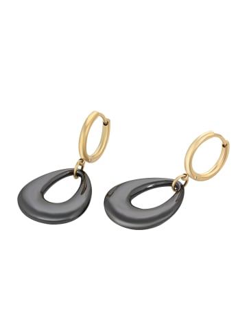 faina Women Earrings in Gold Black