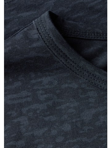 Cecil Ausbrenner-Shirt mit Wording in Blau