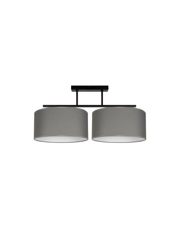 Licht-Erlebnisse Deckenlampe (L)70 x (H)30 cm in Schwarz Graphit Weiß