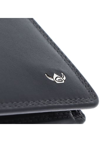 Golden Head Polo Geldbörse RFID Leder 12 cm in marineblau