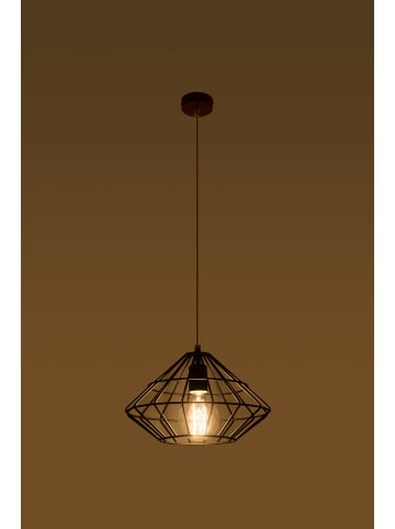 Nice Lamps Hängleuchte Editta in Schwarz aus gebogenem Stahl schirm loft LED E27 NICE LAMPS