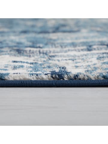 KADIMA DESIGN Kurzflor-Teppich Pflegeleicht DEE Abstrakt Strapazierfähig in Blau