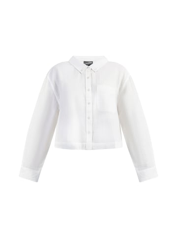 DreiMaster Damen Langarm Bluse in Weiss