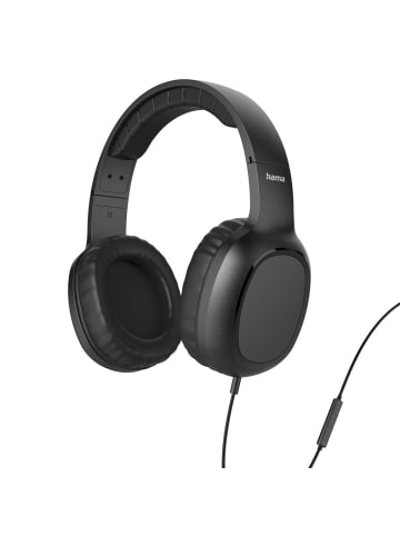 Hama Fun C, On-Ear USB-C Mikrofon, Schwarz in Schwarz