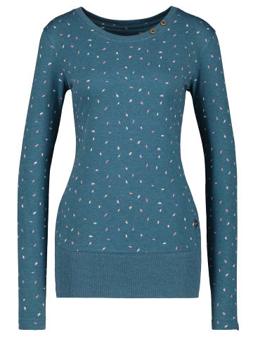 alife and kickin Langarmshirt, Shirt ConnyAK B in tidal teal melange