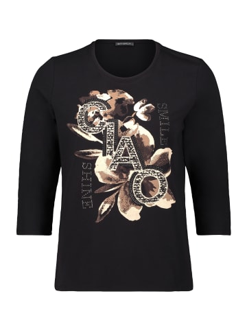 Betty Barclay Basic Shirt mit Placement in Patch Black/Brown