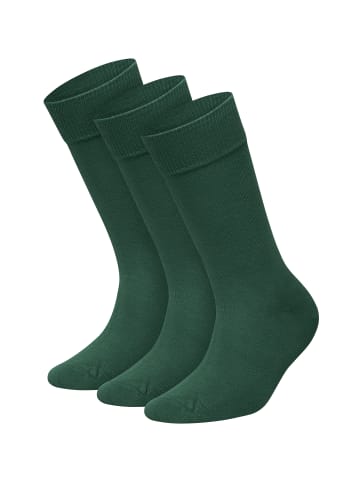DillySocks 3er-Pack Socken One Color Smooth in Smooth Forest Green