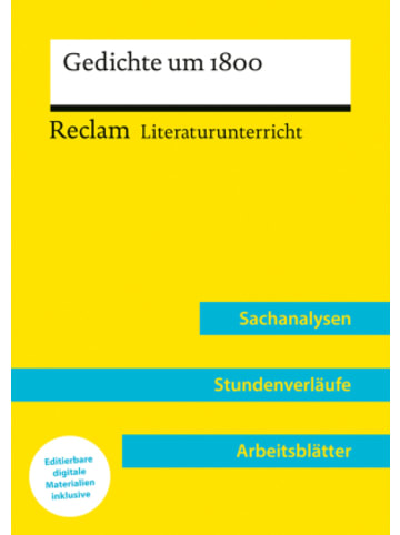 Reclam Verlag Buch - Gedichte um 1800