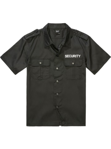 Brandit Longsleeve "Security Us Shirt Short Sleeve" in Schwarz