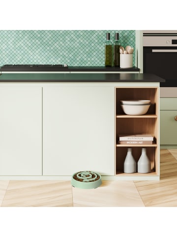 relaxdays 3 x Anti Schling Napf in Grün - 600 ml