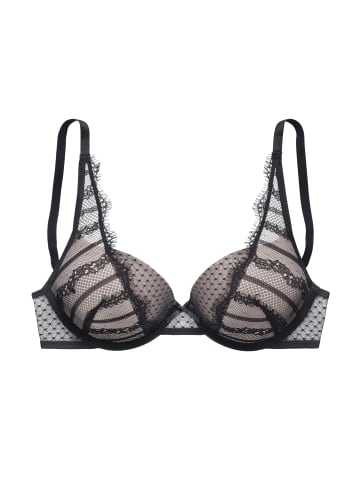 LASCANA Schalen-BH in schwarz-rosé