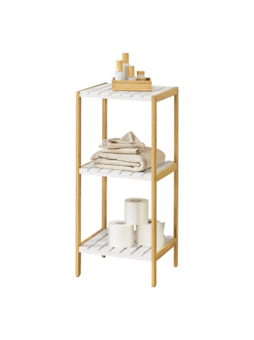 en.casa Standregal Balsfjord Bambus in Beige (H)80cm