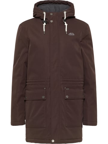 ICEBOUND Herren Winterparka in Dunkelbraun