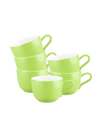 Seltmann Weiden 6er Set Kaffeetassen Liberty Pure Colors in 260 ml in Lime Green