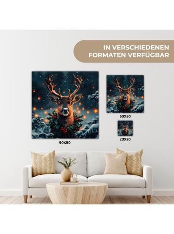 MuchoWow Leinwand Bilder Dunkelbraun